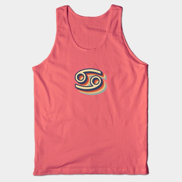 Cancer Zodiac Sign Retro '70s Tank Top by kamagib@yahoo.com